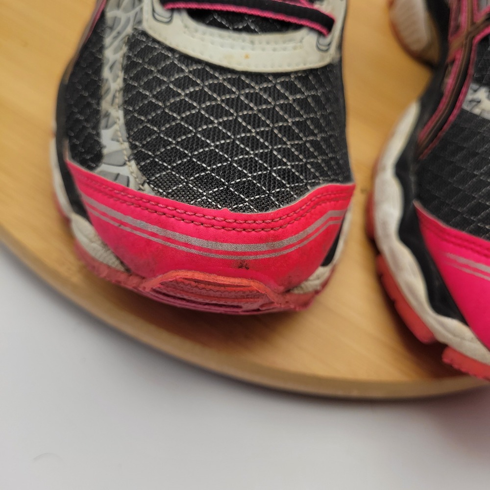 ASICS Gel-Cumulus 15 Womens Running Shoes Black Pink Silver T3D5N Size 7.5 - Picture 8 of 8